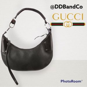 Gucci Pebbled Leather Hobo Authentic